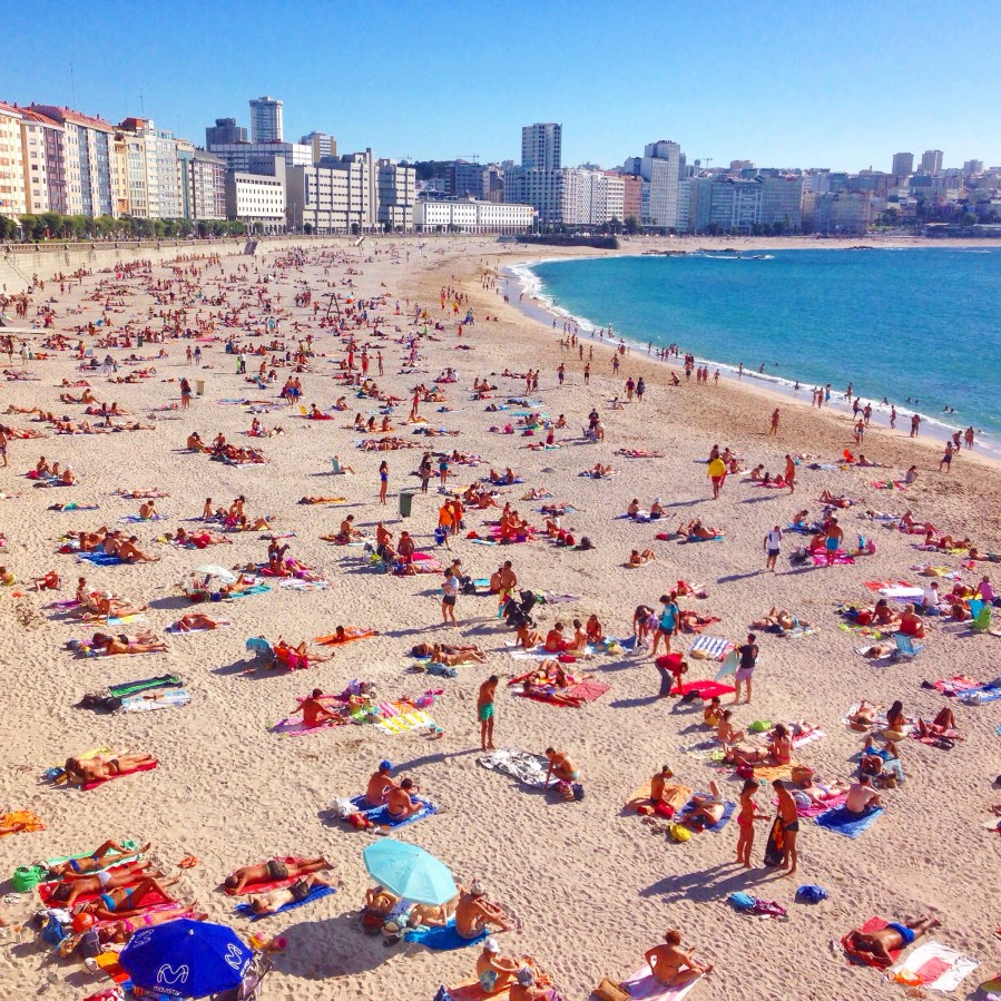 Beach life in the middle of the city.