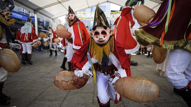 The pantallas are the center of the festivities in Xinzo.